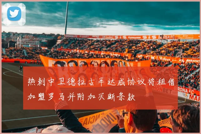 热刺中卫德拉古辛达成协议将租借加盟罗马并附加买断条款